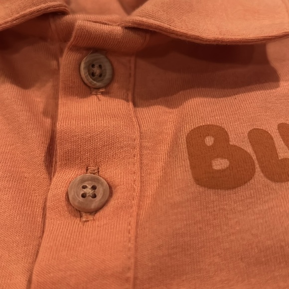 Bluey Gauze Polo Top & Shorts Set Size 12M Brown NWT - Picture 5 of 8